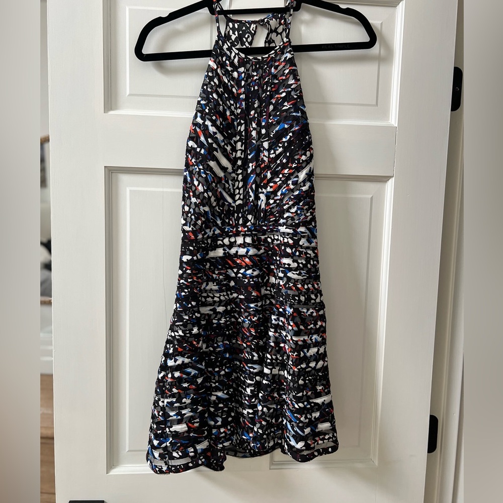 Multicolor Halter Dress